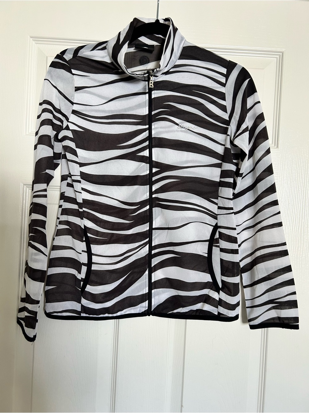 Bogner Black & White Zebra-Print Jacket